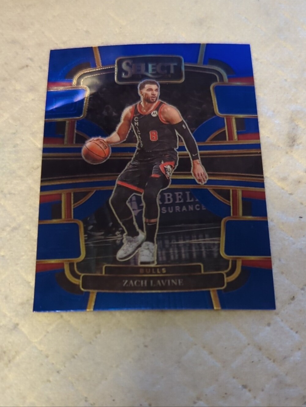 Panini Select Blue and Gold Basketball • Zach Lavine Hollow Card